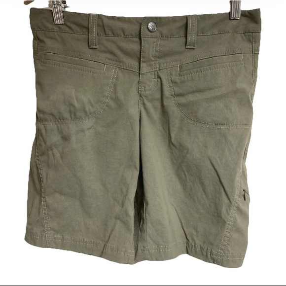 Athleta Pants - Athleta Women’s Bermuda Hiking Green Mesh-Lined Shorts Sz S